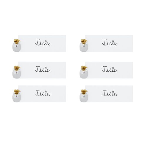 Set of 6 place  card holder pineapple