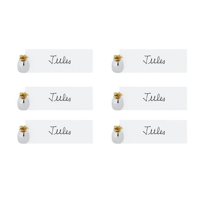 Set of 6 place  card holder pineapple image number 0