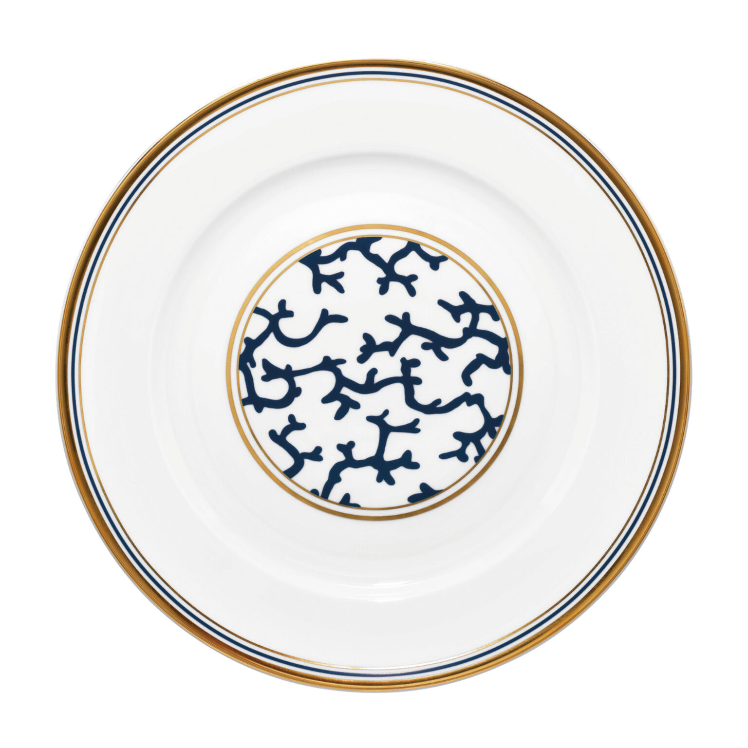 Plate flat, Ø 11 1/2 inch, Blue, Marine Cristobal, Raynaud
