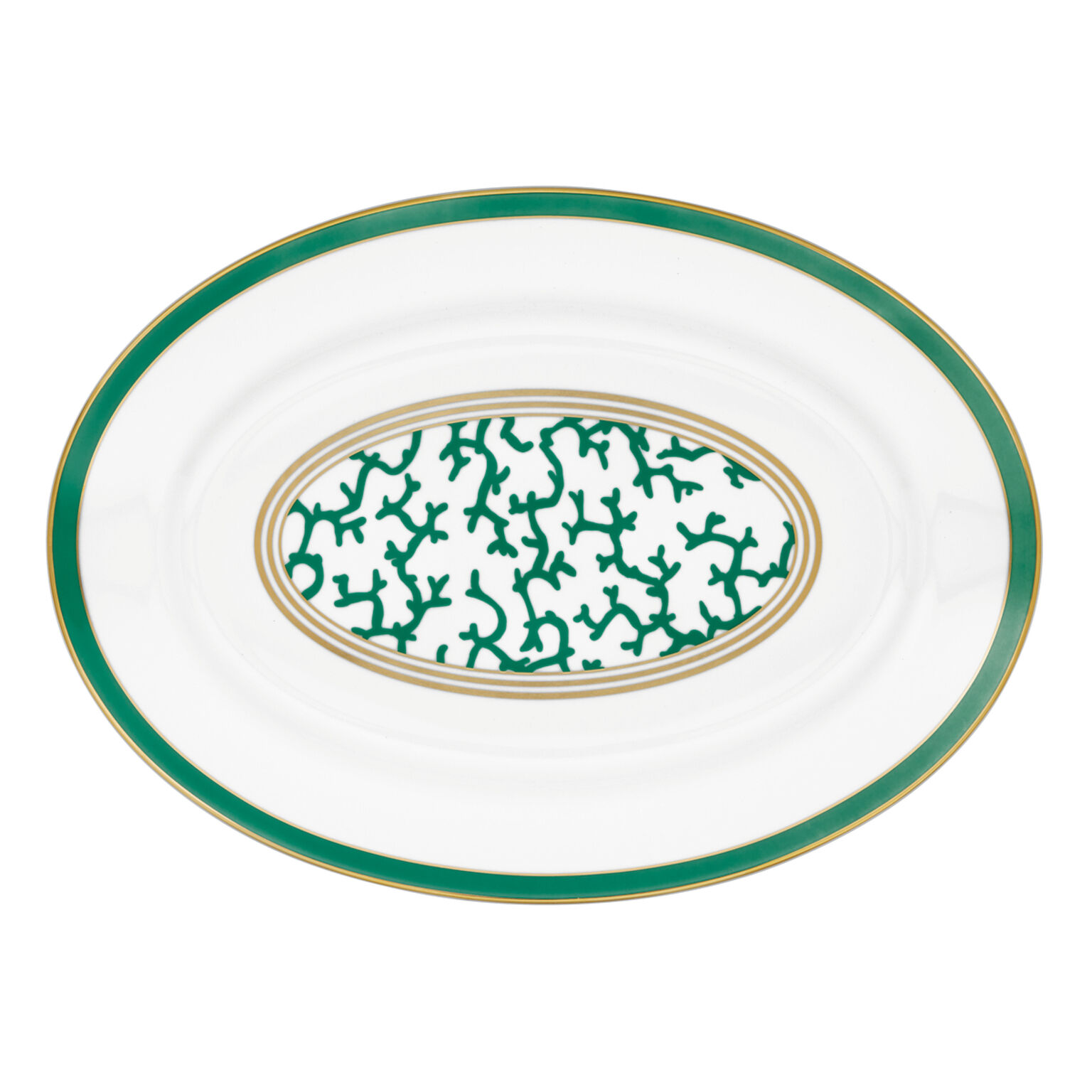 Dish, 16 1/4 inch x 11 3/4 inch, Emerald Green, Emerald Cristobal